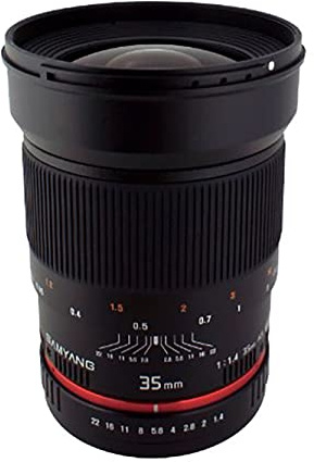 Samyang 35 mm F1.4 Objektiv, Canon, schwarz