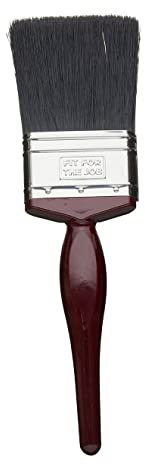 Fit For The Job Pincel Multiusos de cerdas Mixtas de 2,5 Pulgadas para un Acabado Suave de Pintura con Pinturas en emulsión, Brillantes y satinadas en Paredes, techos, Madera y Metal