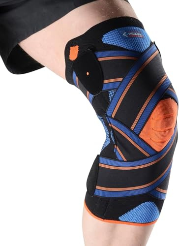 THUASNE Sport - Rodillera Strapping Novelastic - Rodilla Inestable o Dolorosa - Sujeción Lateral, Tejido Anatómico - Índice de Sujeción 3/3 - Dispositivo Médico CE - Talla XXL
