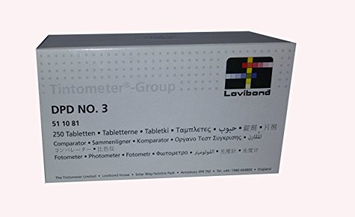 Recambio tabletas reactivo medición Cloro Total DPD 3 Lvd. Recarga 250 Ud. Fotómetro/Tintometer. 51 10 81