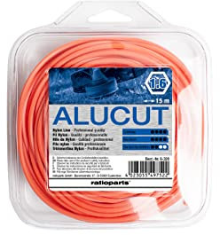 Mähfaden ALUCUT 1,6mm 15m Trimmerfaden 6-Kant Nylonfaden
