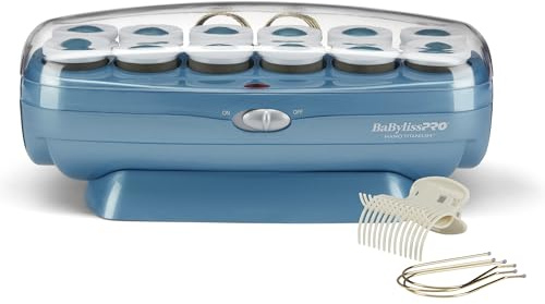 BaBylissPRO Jumbo Hot Rollers, Nano Titanium Hair Styling Tools & Appliances, 12 Count, (Pack of 1) BABNTCHV15