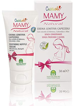 Cucciolo Baby & Mamy - Natural Crema Lenitiva Capezzoli Previene e Ripara Le Ragadi, 50 ml