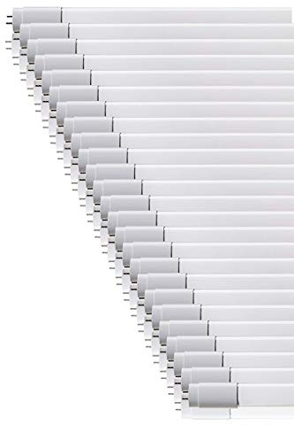 Lot de 25 ZoneLED SET - 120cm Tube LED - T8 G13-18W (remplace le tube à gaz 36W) -Lumière du jour 4500K -1600 lm - Angle de faisceau de 160°