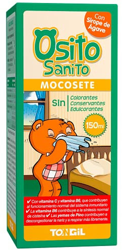Tongil Natural Osito Sanito Mocosete 150 ml | Jarabe Infantil para Tos y Mocos - Con Plantas Expectorantes y Balsámicas, Pino, Malvavisco, Romero y Vitaminas
