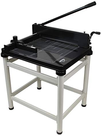 Snyderline® Profi Stapelschneider A3 Großformat - bis 400 Blatt, inkl. Untergestell ! Schneidemaschine/Hebelschneider