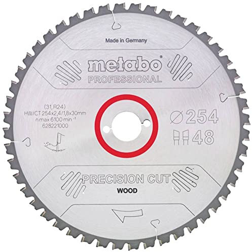 Metabo 628227000 Hoja Sierra HW CT 305x2,4x30 Dientes 48 DI 5º negativos