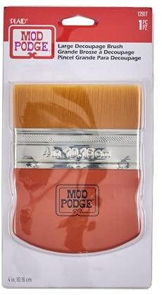 Mod Podge Brush Applicator 4-Inch, 12917 Gold Taklon, 1 Pack