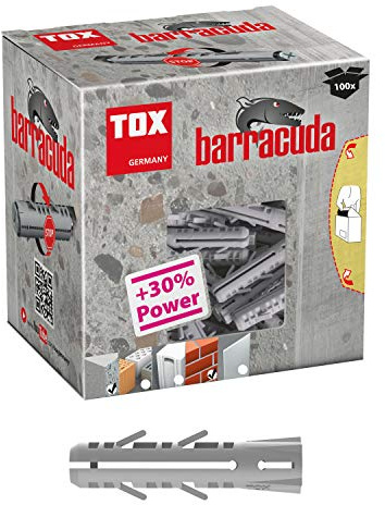 TOX cheville à expansion Barracuda 8 x 40 mm, 100 pièces, 013100061