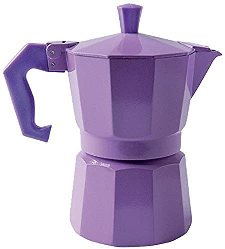 Excelsa Caffettiera Color 1 Tazza, Alluminio, Lilla, Fino a 2 Tazze