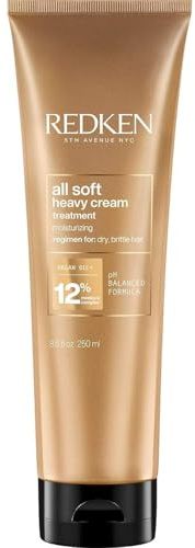 Redken All Soft Heavy Cream Mask Treatment- Moisturizing Deep Conditioner Treatment For Dry Hair, Softens and Smooths Hair, With Argan Oil