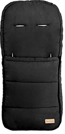 Altabebe (AL2200-02) Übergangsfußsack, Sommerfußsack, für alle gängigen Kinderwagen Buggys und Jogger, Farbe: Schwarz