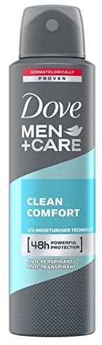 Dove Men+Care Clean Comfort Deospray, 6er-Pack (6 x 150 ml)