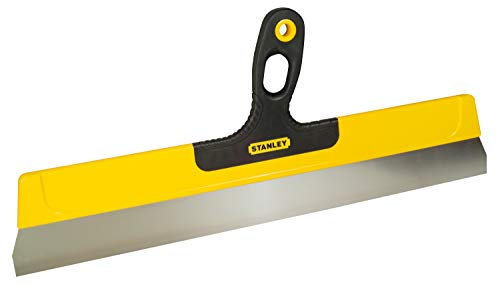 STANLEY Espátula angular, hoja de acero inoxidable 500 x 45 mm, mango bimaterial ergonómico, resistente a la oxidación, con agujero para colgar y fácil almacenamiento, STHT0-05936