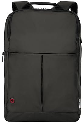 WENGER Reload 14 Laptop-Rucksack mit Tabletfach, Notebook bis 14 Zoll, Tablet bis 10 Zoll, Organizer, 11 l, Damen Herren, Büro Business-Reisen Uni, Grau, 601069