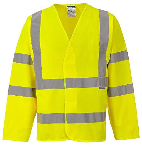 Portwest Warnschutzweste mit Reflexstreifen über Bauch und Schulter, Größe: L/XL, Farbe: Gelb, C473YERL/XL