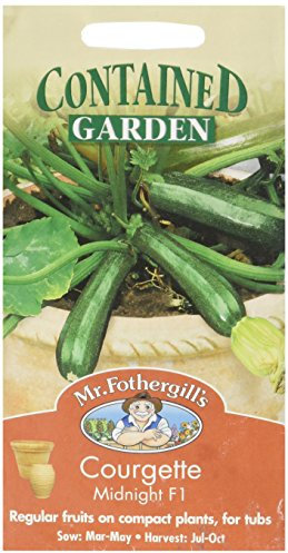 Mr Fothergill's 11491 Midnight F1 Courgette Seed, Green