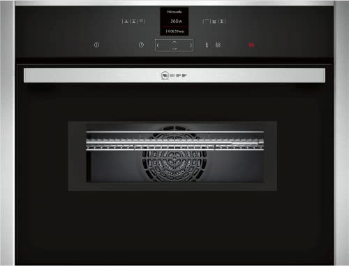 NEFF N70 C17MR02N0B Built In Compact Electric Single Oven with Microwave Function - Stainless Steel