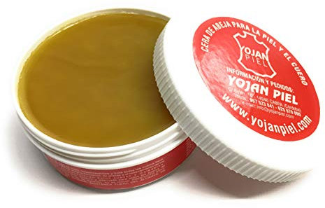 YOJAN PIEL | Cera de Abeja Impermeabilizante Para la Piel y el Cuero | Evita Grietas | Para Utilizar en Zapatos, Bolsos o Botas | Alarga la Duración del Calzado | Bálsamo para Cuero