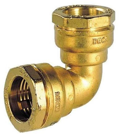 Coude PE serrage ext eau 16b laiton PE pe 32