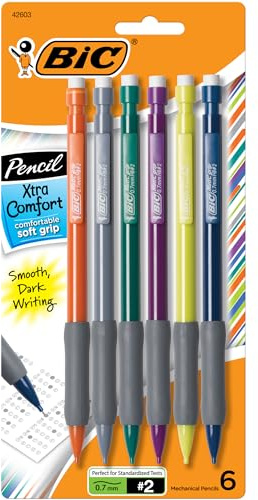 Bic Xtra Comfort Mechanical Pencils 6/Pkg-Assorted Barrels