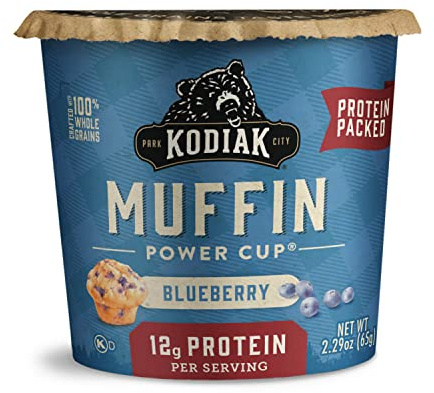Kodiak Cakes Minute Muffins, Mountain Blueberry, 2.29 Ounce (Pack of 12) (Packaging May Vary)