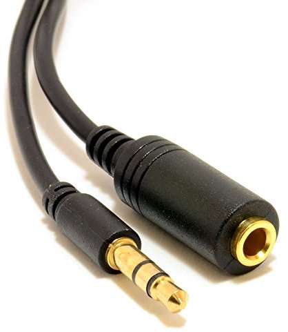 kenable Schlanke Linie Profi 3,5 mm Klinkenstecker Zum Stereo Klinkenstecker Buchse Kopfhörer Verlängerung Kabel 2 m [2 Meter/2m]
