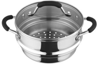 Lakeland Stainless Steel Universal Steamer Pan - Fits 18 & 20cm Saucepans