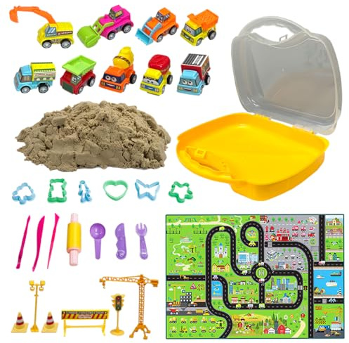 koolbitz Children's Enchanting Magic Sand Play Set - Create Amazing Sand Sculptures - Includes Mold Box & Fun Accessories - Perfect Educational & Entertaining Gift for Creative Minds