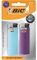 BIC Mechero Electronic J38, neutral, bicolours, surtidos, Ampolla, 1er Pack (1 x 2 unidades)