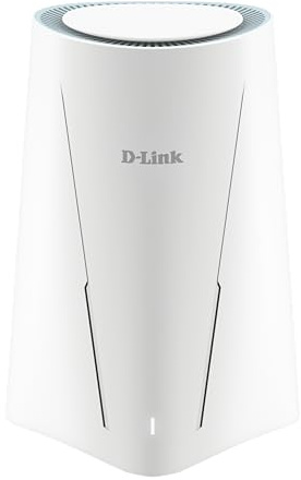 D-Link G530 5G NR AX3000 Wi-Fi 6 Router with 5G Speeds of Up To 2.6 Gbps, Wi-Fi 6, Gigabit WAN and LAN Ports, WAN Failover, WPA3, VPN, VLAN, Unlocked for All Networks.