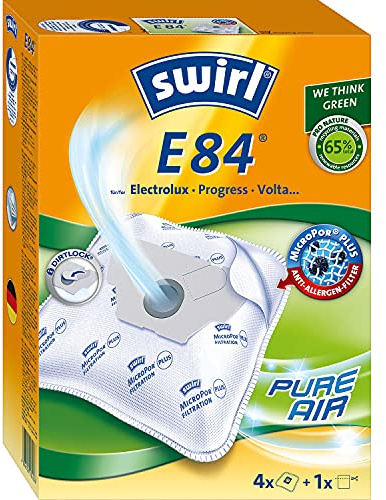 Swirl E 84 EcoPor Staubsaugerbeutel für Electrolux, MioStar, Progress, 4 Beutel