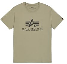 Alpha Industries Herren Basic T-Shirt,Grün (Olive 11), Medium