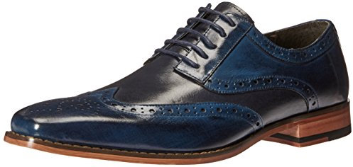 Stacy Adams 纹 翼紋牛津鞋tinsley Wingtip Oxfordtinsley-Budapester Oxford, Hombre, Azul Cobalto Azul Marino, 48 EU