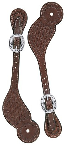 Weaver Leather Basin Cowboy Regular Sporenriemen, Braun, Einheitsgröße