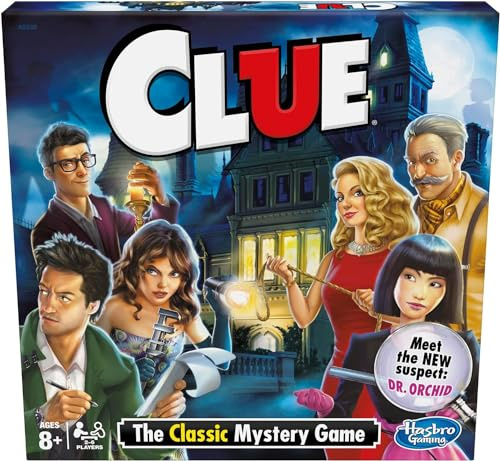 Hasbro Clue Game -The Classic Mystery Game - English