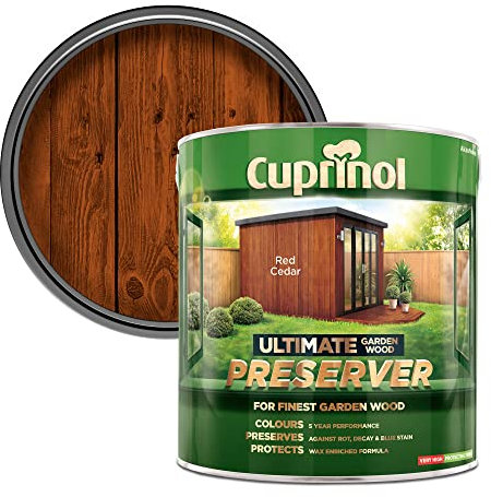 Cuprinol CUPGWPRERC4L 4L Ultimate Garden Wood Preserver - Red Cedar