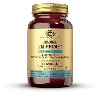 Solgar Formula VM-Prime for Adults 50 Plus Tablets - Pack of 60 - for Daily Health and Wellbeing - Smaller Easier-to-Swallow Tablets -Vegan and Gluten Free