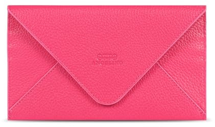 Otto Angelino Slim Genuine Leather Wallet Clutch - Multiple Slots Money, ID, Cards, Smartphone, RFID Blocking - Unisex