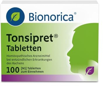 Tonsipret® Tabletten – Pflanzliche Hilfe bei Halsschmerzen und Rachenentzündung, 100 Stück