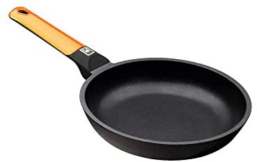 BRA A281220 Efficient Orange | Sartén de 20 cm, Aluminio Fundido con Antiadherente Platinum Plus, Apta para Todo Tipo de cocinas incluida inducción