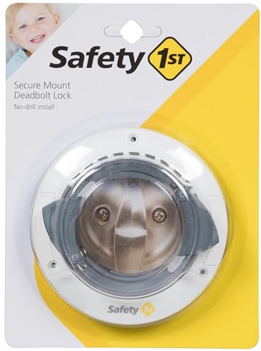 Safety 1st Secure Mount Deadbolt Lock,White
