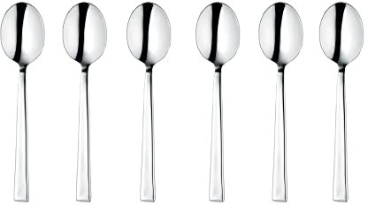GRÄWE Espressolöffel Mokkalöffel 6 Stück, Edelstahl 18/10, Serie Kopenhagen