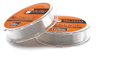 Guru Fil de pêche extra solide N-Gauge - 100 m transparent Monofilament Multi