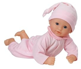 Corolle Bébé Calin Charming Pastel - 12 Soft Baby Doll with Vanilla Scent, Pink Outfit & Sleeping Eyes for Girls Ages 18 Months+, Cute Reborn Realistic Baby Dolls for 2 Year Old Girls