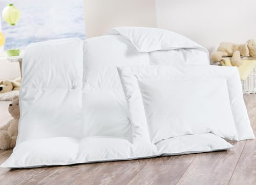 Erwin Müller Kinder-Bettset Grafing 2-TLG. Daunen & Federn weiß Größe 100x135 cm (40x60 cm)