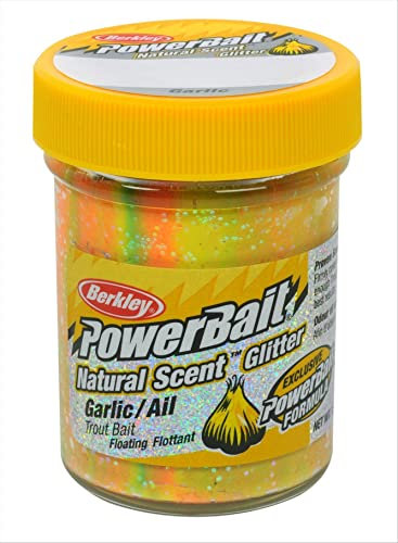 Berkley PowerBait® Natural Glitter Forellenköder, Regenbogen, Glas