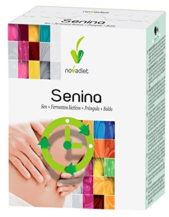 Novadiet - SENINA Sticks con Sen, Fermentos Lácticos, Frángula y Boldo - Facilita el Tránsito Intestinal, Cuida el Hígado e Intestino - Promueve una Digestión Saludable y Regular - 18 Sticks de 2,5g
