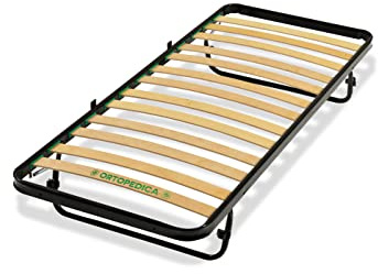 Bed Store SISTEMI RIPOSO Rete a Doghe Strette Estraibile per Letto Singolo 80x190 cm Ortopedica Apribile Pieghevole in Legno di Betulla Made in Italy