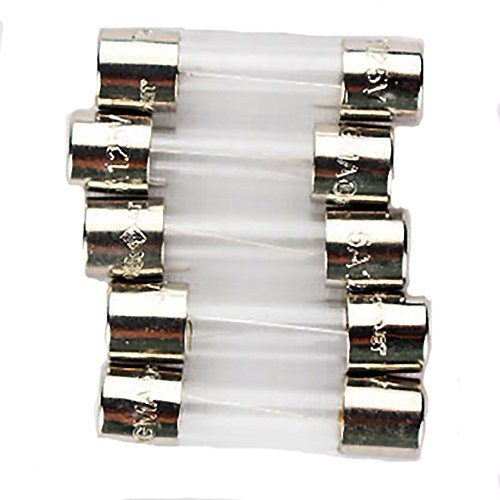 Bussmann GMA-5A 5 Amp Glass Fast Acting Cartridge Fuse, 125V UL Listed, 5-Pack